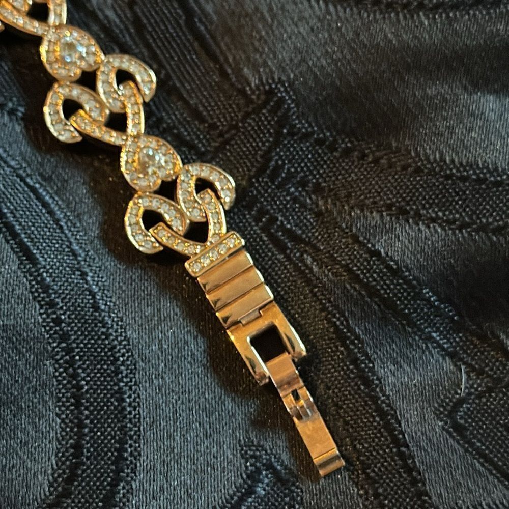 Croton Rose Gold Plated Crystal Embellished Wristwatch